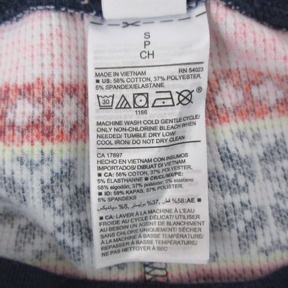 Old Navy Girls Small Pink Striped Fair Isle Microfleece Pajama Pants Legging - Picture 5 of 6
